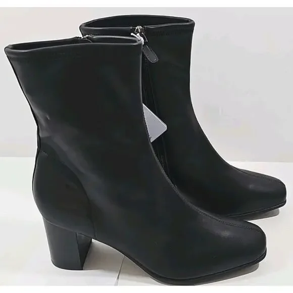 Aerosoles ~Woman Size 9.5W~ Black Miley Mid-Ca Ankle Boots NWOB. - Picture 11 of 14